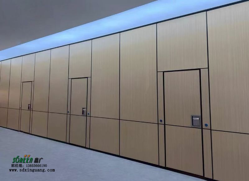 鋁合金活動隔斷 酒店宴會廳移動隔墻板 折疊推拉屏風